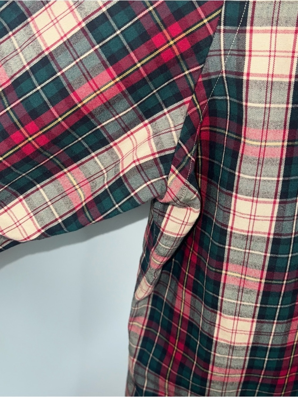 Polo Ralph Lauren Classic Fit Plaid Button-Down Shirt Red Green Tartan Men’s L - Picture 7 of 14